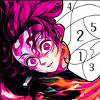 Demon Slayer Color by Number icono