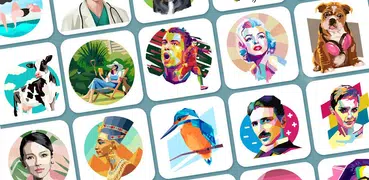 Colore con numeri - Poly Art