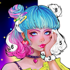 Sweet Color: Color by Number أيقونة