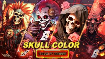 Dark Skeleton Color by number 스크린샷 3
