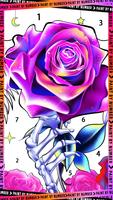 Rose, Flower Coloring Book ảnh chụp màn hình 1