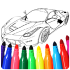 Coloriage de voitures icône
