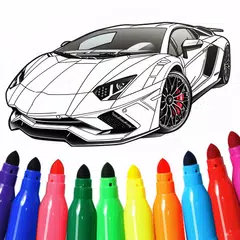 Cars Coloring & Drawing Game Icon