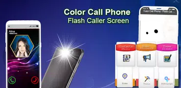 Farbtelefon - Flash-Anruferbildschirm