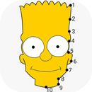 Dot To Dot To Simpsons Colouring Puzzle Game APK