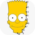 Dot To Dot To Simpsons Colouring Puzzle Game icon