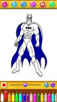 Bat Coloring Superhero 截图 1