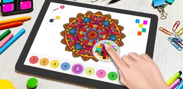 Mandala da Colorare con Numeri