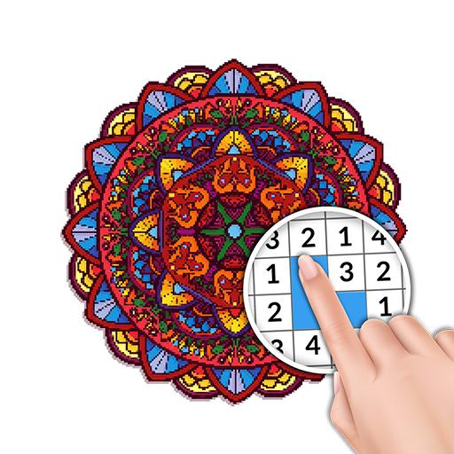 Mandala - Colorir com Números