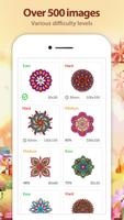 Mandala Color by Number पोस्टर