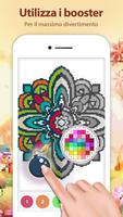 3 Schermata Mandala da Colorare con Numeri