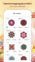 Poster Mandala da Colorare con Numeri