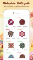Mandala Kleuren op Nummer-poster