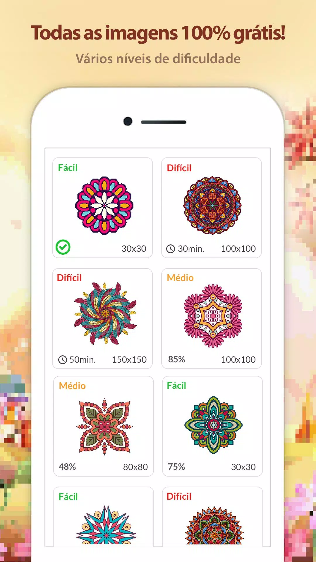 Download do APK de Mandalas para Colorir: Jogos de Pintar com Número para  Android
