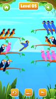 Bird Color Sort: Puzzle Games Affiche