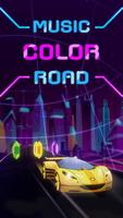 Music Color Road - Car Run Affiche