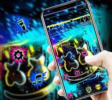 Colorful Marshmello Graffiti Theme screenshot 2