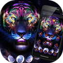 Colorful Neon Tiger Theme APK