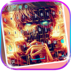 Fiery Anime Mask Man Theme icon