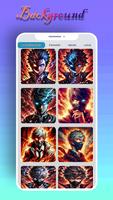 Fiery Anime Mask Man Theme poster