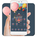 Colorful Balloom Happy Birthday Words Theme APK
