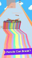 Crayon Run: crayons colorés Affiche