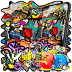 Colorful Graffiti Monkey Gravity Theme