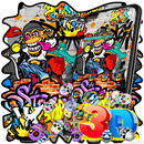 Colorful Graffiti Monkey Gravity Theme APK