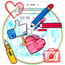 Colorful Pencil Sketch Theme APK