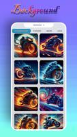 Motorbike Fire Theme poster