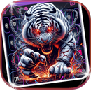 Scary Tiger Neon Theme APK