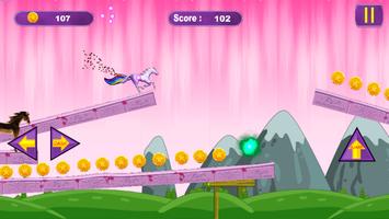 Unicorn Dash Horse Runner - Jump, Running unicorn capture d'écran 1