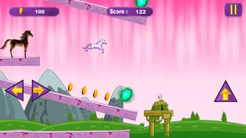 Unicorn Dash Horse Runner - Jump, Running unicorn capture d'écran 2