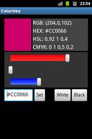 Color Hex RGB HEX CMYK Codes Affiche