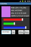 Color Hex RGB HEX CMYK Codes स्क्रीनशॉट 1
