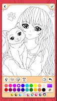 Manga Coloring Book پوسٹر