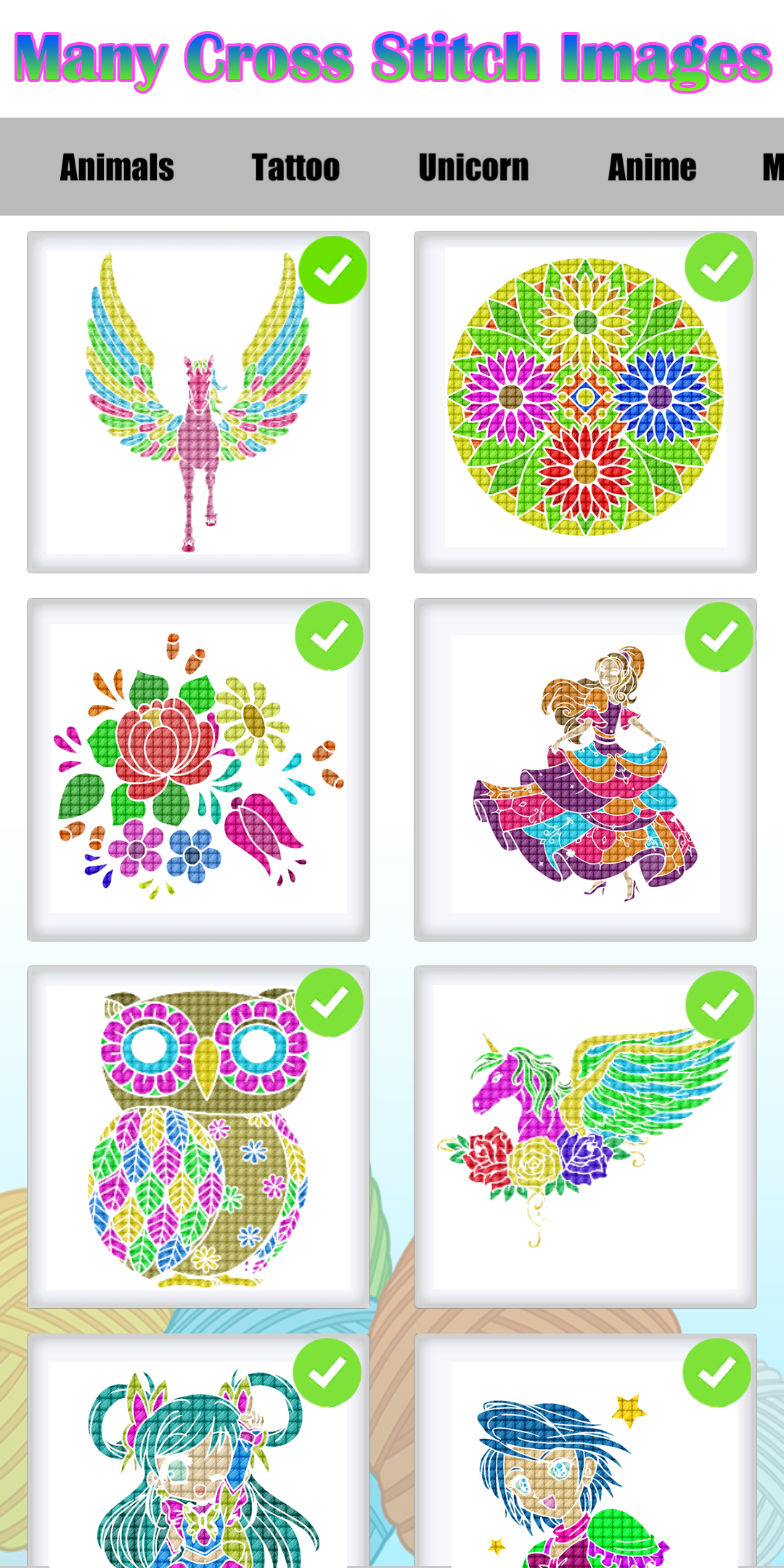 Happy Cross Stitch Color By NumberNeedle Art Free APK 1