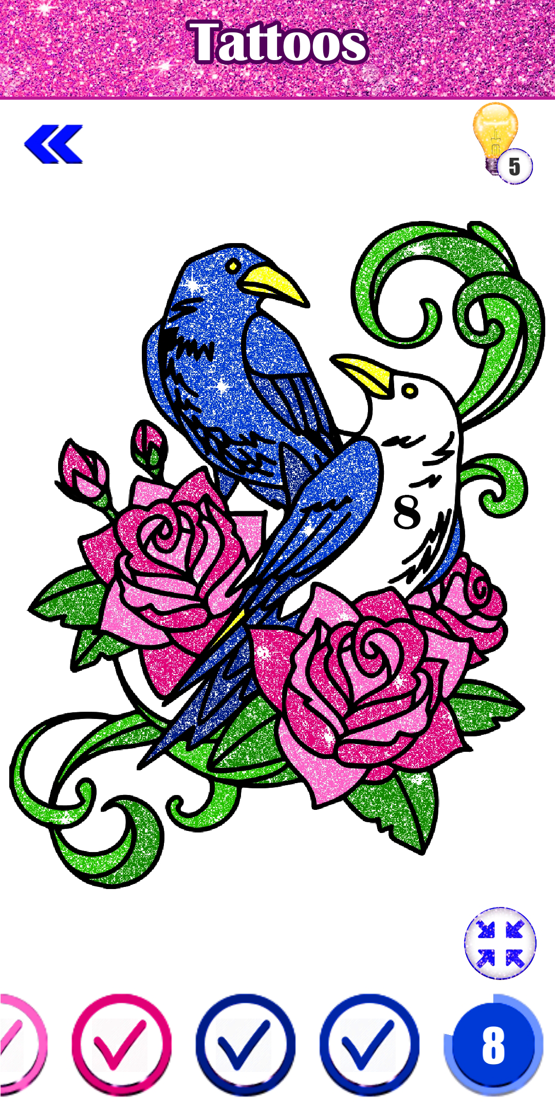 adult glitter color by number paint by number free apk 1
