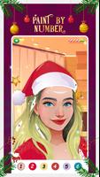 Coloring Book Christmas Color By Number with swipe poster