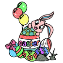 Adult Easter Eggs Glitter Color By Number Free APK