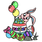 Adult Easter Eggs Glitter Color By Number Free آئیکن