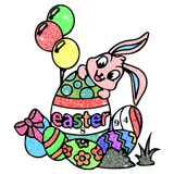 Adult Easter Eggs Glitter Color By Number Free icono