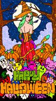 Halloween Coloring Book - Fun Coloring Offline screenshot 2