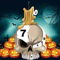 Skull Coloring Game - Halloween Color By Number APK Herunterladen