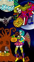 Skull Coloring Game - Halloween Color By Number imagem de tela 2