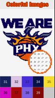 BasketBall Logo Color by Number - Logo Pixel Art ảnh chụp màn hình 2