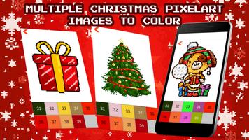 Poster Christmas Color by Number Sandbox Pixelart Pages