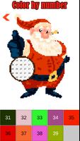 Santa Claus Color by Number Sandbox Pixelart Color capture d'écran 2