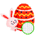 Easter Color by Number - Easter Eggs Pixel Art icône