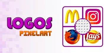 Logo Color by Number Logos Sandbox - Logo Pixelart